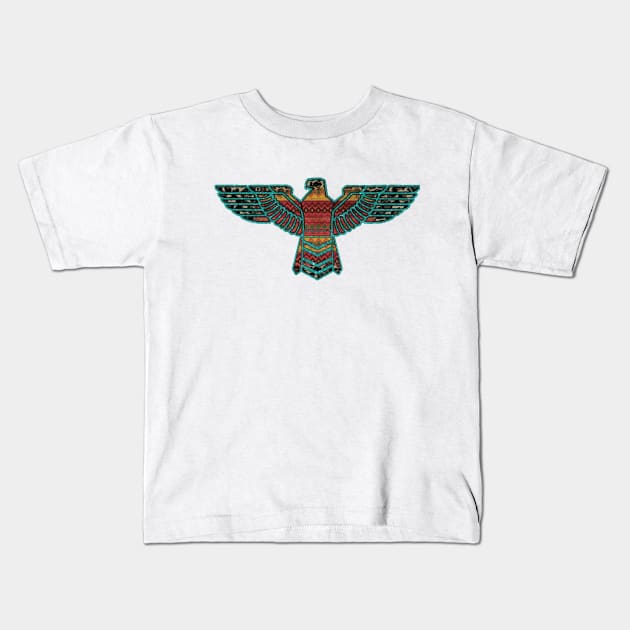 Aztec Free Bird Kids T-Shirt by DigitalCreativeArt